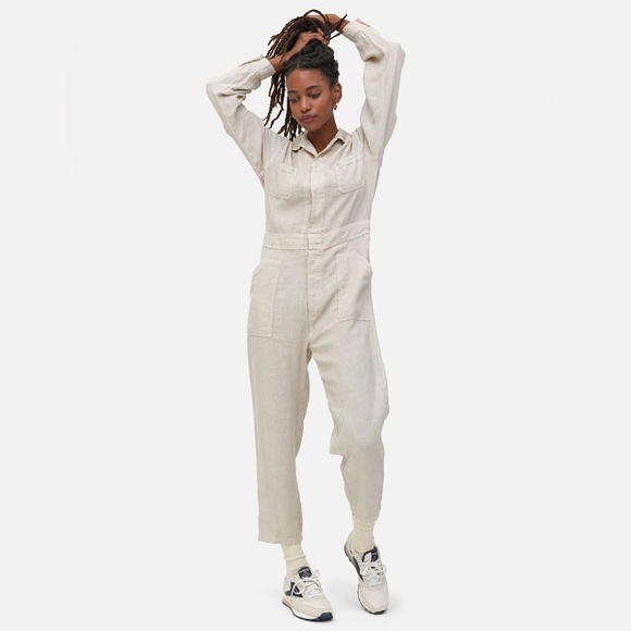 MATE Long Sleeve Linen Jumpsuit - Picture 8 of 8